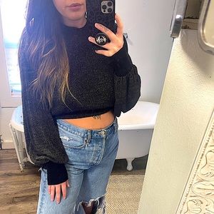 Free People cropped sweater